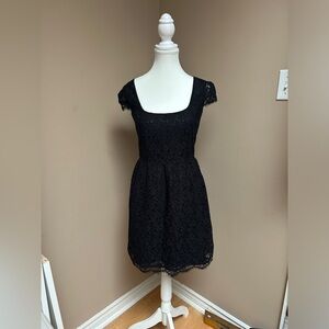 Jacob Black Lace Mini Dress
